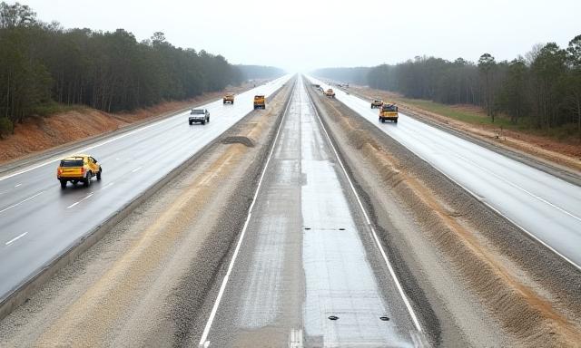 EastLink Highway Upgrade kerb installation