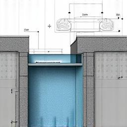 Slot drain cross-section showing high-flow channel